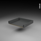 Tiroir coulissant - pour meuble de cuisine - Freiné/sortie totale - L60 x H8 x P50 cm - SOKLEO