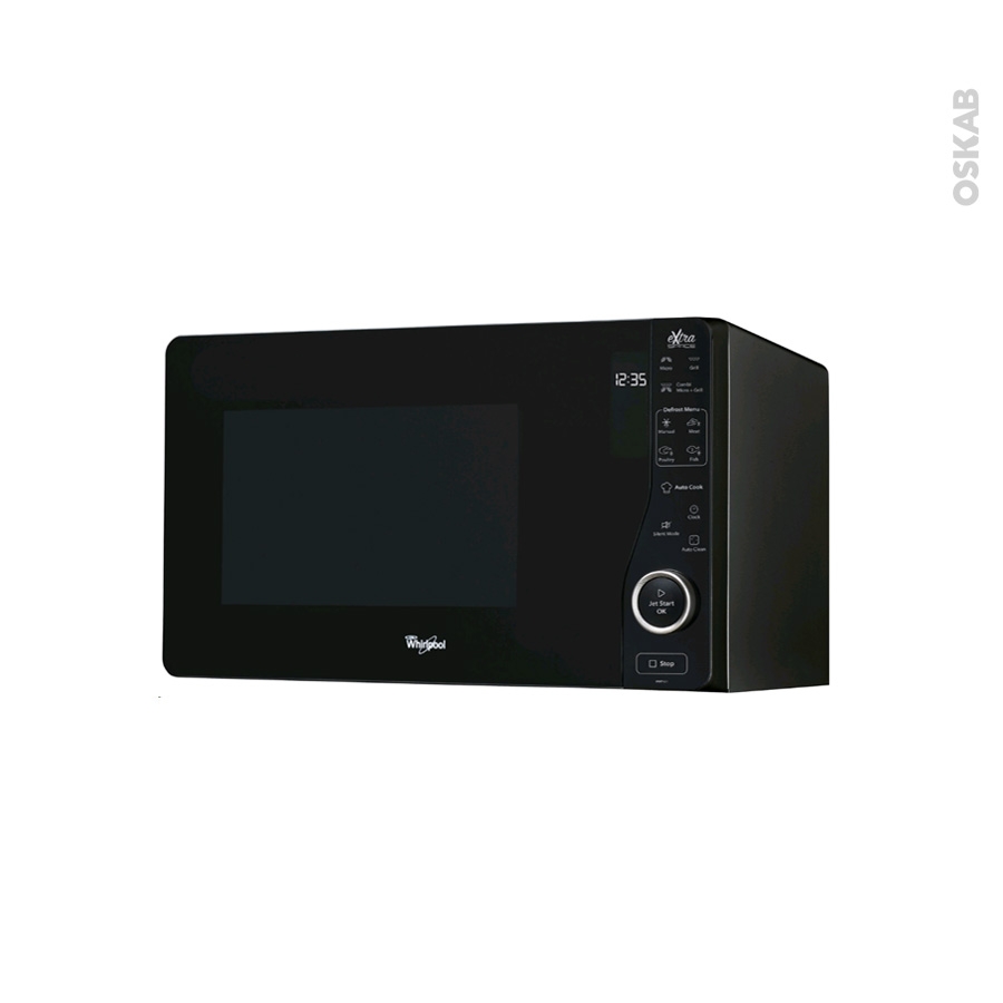 Micro-ondes grill Pose libre 25L Noir WHIRLPOOL MWF421NB - Oskab