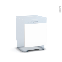 BORA Blanc - Rénovation 18 - Porte N°16 - Lave vaisselle intégrable - L60 x H57 cm