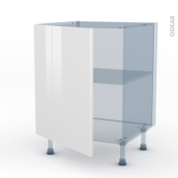 BORA Blanc - Kit Rénovation 18 - Meuble sous-évier  - 1 porte - L60 x H70 x P60 cm