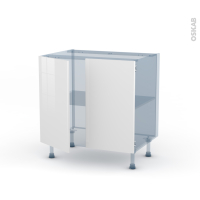BORA Blanc - Kit Rénovation 18 - Meuble sous-évier  - 2 portes - L80 x H70 x P60 cm
