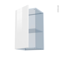 BORA Blanc - Kit Rénovation 18 - Meuble haut ouvrant H70  - 1 porte - L40 x H70 x P37.5 cm
