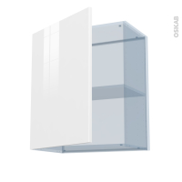 BORA Blanc - Kit Rénovation 18 - Meuble haut ouvrant H70  - 1 porte - L60 x H70 x P37.5 cm