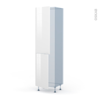 BORA Blanc - Kit Rénovation 18 - Armoire frigo N°2724  - 2 portes - L60 x H217 x P60 cm