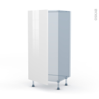 BORA Blanc - Kit Rénovation 18 - Armoire frigo N°27  - 1 porte - L60 x H125 x P60 cm