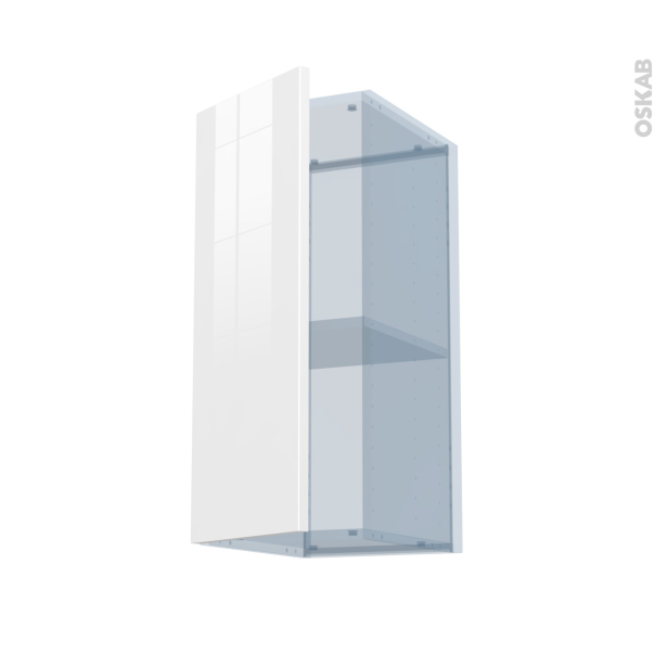 BORA Blanc Kit Rénovation 18 <br />Meuble haut ouvrant H70 , 1 porte, L30 x H70 x P37.5 cm 