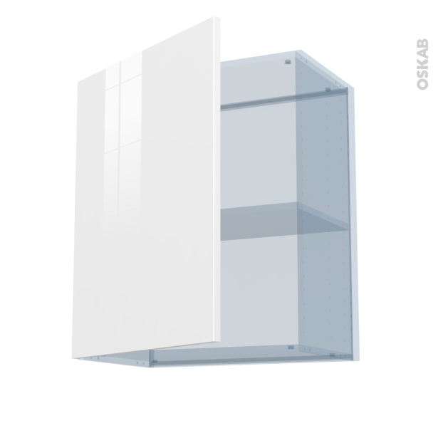 BORA Blanc Kit Rénovation 18 <br />Meuble haut ouvrant H70 , 1 porte, L60 x H70 x P37.5 cm 