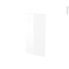 #BORA Blanc - Rénovation 18 - joue N°81 - Avec sachet de fixation - L37.5 x H70 Ep.1.2 cm