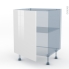 #BORA Blanc Kit Rénovation 18 <br />Meuble sous-évier , 1 porte, L60 x H70 x P60 cm 