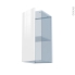 #BORA Blanc - Kit Rénovation 18 - Meuble haut ouvrant H70  - 1 porte - L30xH70xP37,5