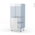 #BORA Blanc Kit Rénovation 18 <br />Colonne Four N°16 , 1 porte, L60 x H125 x P60 cm 