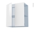 #BORA Blanc Kit Rénovation 18 <br />Meuble haut ouvrant H70, 2 portes, L60 x H70 x P37.5 cm 