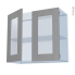 #FILIPEN Gris Kit Rénovation 18 <br />Meuble haut vitré cuisine, 2 portes, L80 x H70 x P37,5 cm 