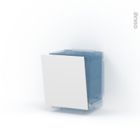 HELIA Blanc - Rénovation 18 - Porte N°21 - Lave vaisselle full intégrable - L60 x H70 cm