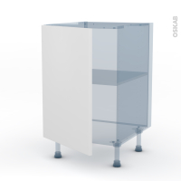HELIA Blanc - Kit Rénovation 18 - Meuble sous-évier  - 1 porte - L50 x H70 x P60 cm