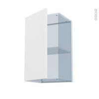 HELIA Blanc - Kit Rénovation 18 - Meuble haut ouvrant H70  - 1 porte - L40 x H70 x P37,5 cm