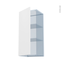 HELIA Blanc - Kit Rénovation 18 - Meuble haut ouvrant H92  - 1 porte - L40 x H92 x P37,5 cm