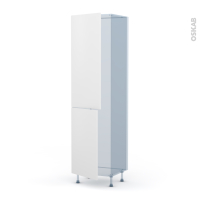 HELIA Blanc - Kit Rénovation 18 - Armoire frigo N°2724  - 2 portes - L60 x H217 x P60 cm
