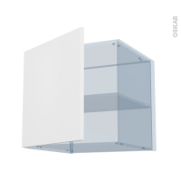 HELIA Blanc - Kit Rénovation 18 - Meuble haut ouvrant H57 - 1 porte - L60 x H57 x P60 cm