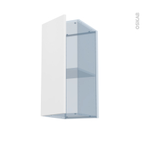 HELIA Blanc - Kit Rénovation 18 - Meuble haut ouvrant H70  - 1 porte - L30xH70xP37,5