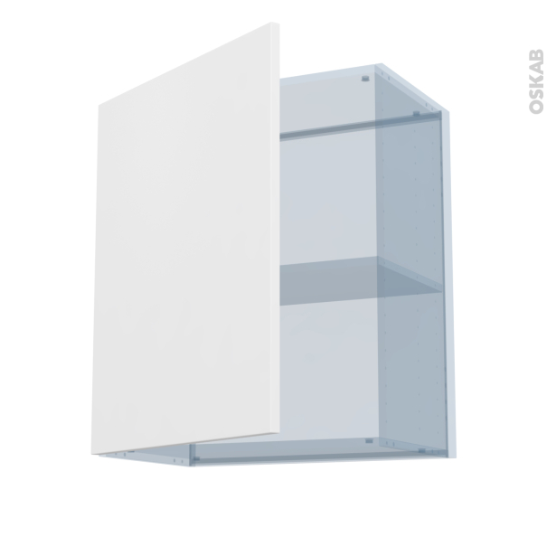 HELIA Blanc Kit Rénovation 18 <br />Meuble haut ouvrant H70 , 1 porte, L60 x H70 x P37,5 cm 