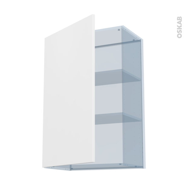 HELIA Blanc Kit Rénovation 18 <br />Meuble haut ouvrant H92 , 1 porte, L60 x H92 x P37,5 cm 