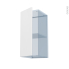 #HELIA Blanc Kit Rénovation 18 <br />Meuble haut ouvrant H70 , 1 porte, L30 x H70 x P37,5 cm 