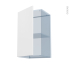 #HELIA Blanc Kit Rénovation 18 <br />Meuble haut ouvrant H70 , 1 porte, L40 x H70 x P37,5 cm 