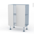 #HELIA Blanc Kit Rénovation 18 <br />Meuble bas prof.37, 2 portes, L60 x H70 x P37,5 cm 