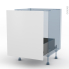 #HELIA Blanc Kit Rénovation 18 <br />Meuble sous-évier , 1 porte coulissante, L60 x H70 x P60 cm 