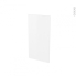 #HELIA Blanc Rénovation 18 <br />joue N°81, Avec sachet de fixation, L37.5 x H70 x P1.2 cm 