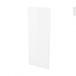 #HELIA Blanc Rénovation 18 <br />joue N°82, Avec sachet de fixation, L37.5 x H92 x P1.2 cm 