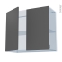 #HELIA Gris Kit Rénovation 18 <br />Meuble haut ouvrant H70 , 2 portes, L80 x H70 x P37,5 cm 