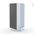 #HELIA Gris Kit Rénovation 18 <br />Armoire frigo N°27 , 1 porte, L60 x H125 x P60 cm 