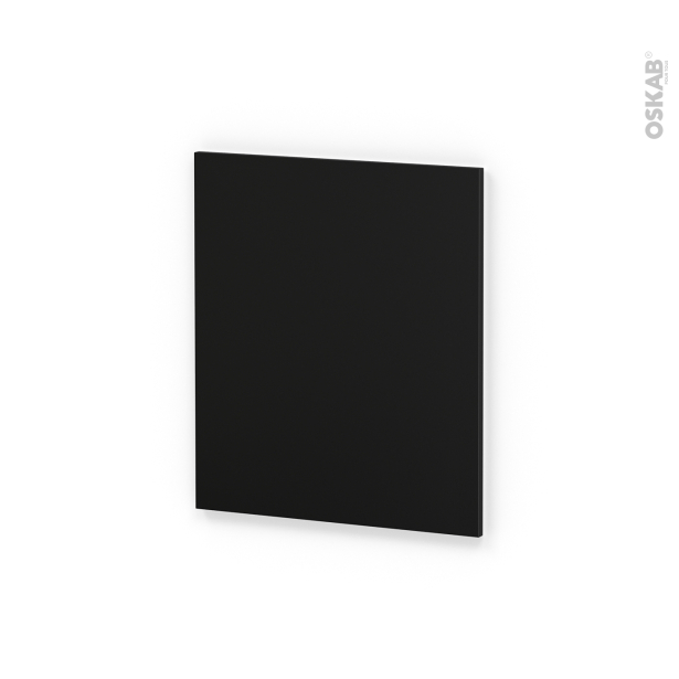 HELIA Noir Rénovation 18 <br />Porte N°21, Lave linge, L60 x H70 cm 