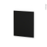 #HELIA Noir Rénovation 18 <br />Porte N°16, Lave vaisselle intégrable, L60 x H57 cm 