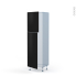 #HELIA Noir Kit Rénovation 18 <br />Armoire frigo N°2721 , 2 portes, L60 x H195 x P60 cm 