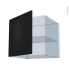 #HELIA Noir Kit Rénovation 18 <br />Meuble haut ouvrant H57, 1 porte, L60 x H57 x P60 cm 