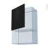 #HELIA Noir Kit Rénovation 18 <br />Meuble haut MO niche 36/38 , 1 porte, L60 x H92 x P37,5 cm 