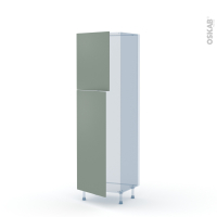 HELIA Vert - Kit Rénovation 18 - Armoire frigo N°2721  - 2 portes - L60 x H195 x P60 cm