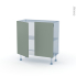 #HELIA Vert Kit Rénovation 18 <br />Meuble bas prof.37 , 2 portes, L80 x H70 x P37,5 cm 
