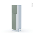 #HELIA Vert Kit Rénovation 18 <br />Armoire frigo N°2721 , 2 portes, L60 x H195 x P60 cm 