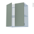#HELIA Vert Kit Rénovation 18 <br />Meuble haut ouvrant H70, 2 portes, L60 x H70 x P37,5 cm 
