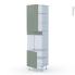 #HELIA Vert Kit Rénovation 18 <br />Colonne Four N°1624, 2 portes, L60 x H217 x P60 cm 