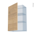 #HOSTA Chêne prestige Kit Rénovation 18 <br />Meuble haut ouvrant H92 , 1 porte, L60 x H92 x P37,5 cm 