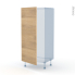 #HOSTA Chêne prestige Kit Rénovation 18 <br />Armoire frigo N°27 , 1 porte, L60 x H125 x P60 cm 