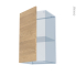 #HOSTA Chêne prestige Kit Rénovation 18 <br />Meuble haut ouvrant H70 , 1 porte, L40 x H70 x P37,5 cm 