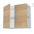 #HOSTA Chêne prestige Kit Rénovation 18 <br />Meuble haut ouvrant H70 , 2 portes, L80 x H70 x P37,5 cm 
