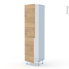 #HOSTA Chêne prestige Kit Rénovation 18 <br />Armoire frigo N°2724 , 2 portes, L60 x H217 x P60 cm 