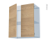 #HOSTA Chêne prestige Kit Rénovation 18 <br />Meuble haut ouvrant H70, 2 portes, L60 x H70 x P37,5 cm 